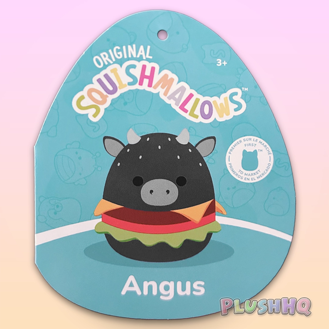 Squishmallows 12-Inch Angus the Cow Burger