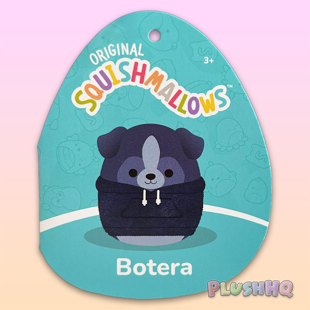 Squishmallows 8-Inch Botera the Sheltie Dog with Sherpa Hoodie