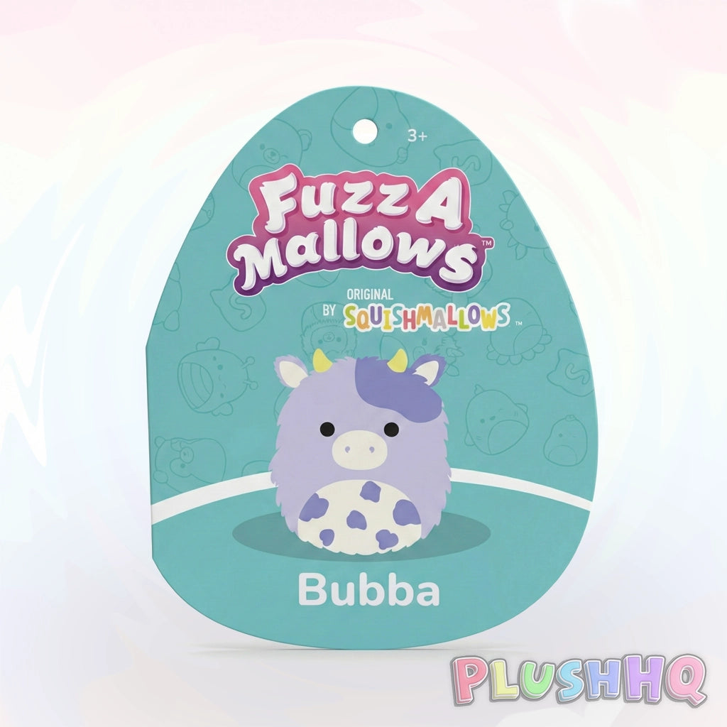 Squishmallows 12-Inch Fuzz A Mallows Bubba the Cow