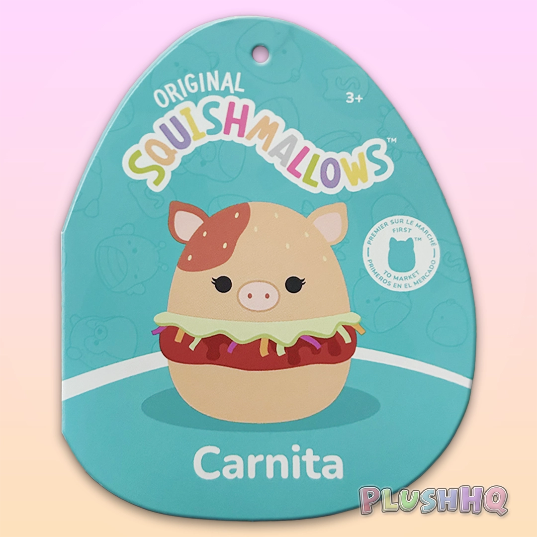 Squishmallows 12-Inch Carnita the Pulled Pork Sandwich