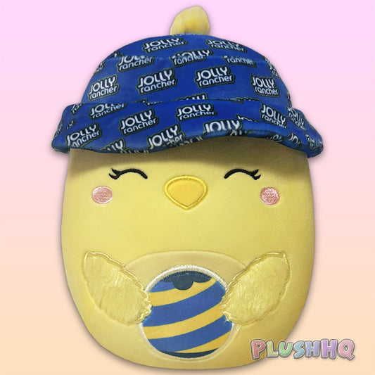Squishmallows 8-Inch Chuck the Chick with Jolly Rancher Hat