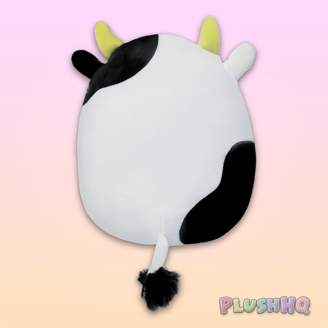 Squishmallows 8-Inch Connor the Cow with Flower