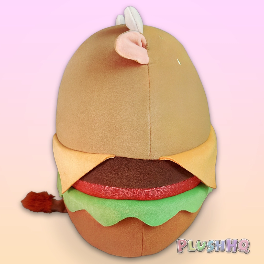 Squishmallows 12-Inch Delmar the Cow Burger