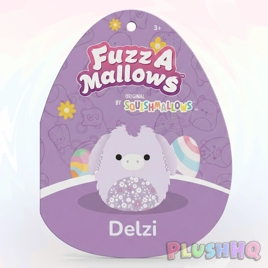 Squishmallows 12-Inch Fuzz-A-Mallows Delzi the Donkey