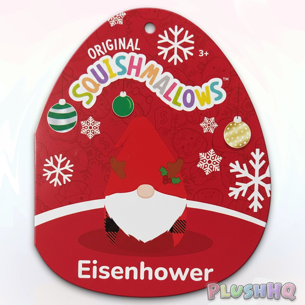 Squishmallows 4.5-Inch Eisenhower the Christmas Gnome