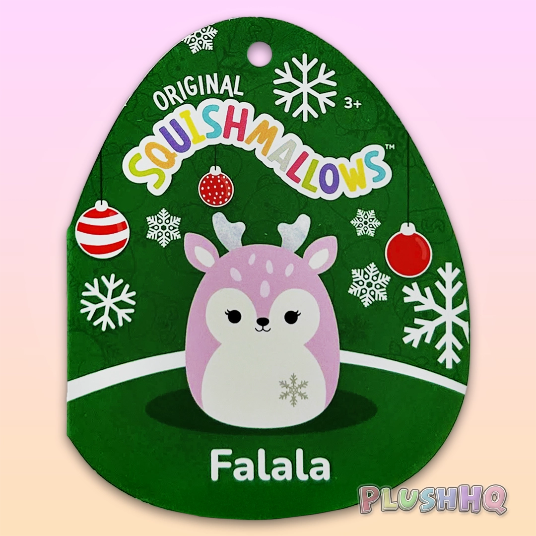 Squishmallows 5-Inch Falala the Pink Snowflake Deer