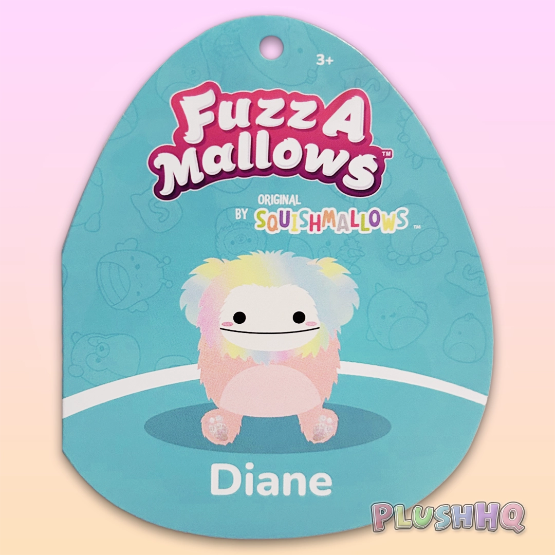 Squishmallows 12-Inch Fuzz-A-Mallows Diane the Bigfoot