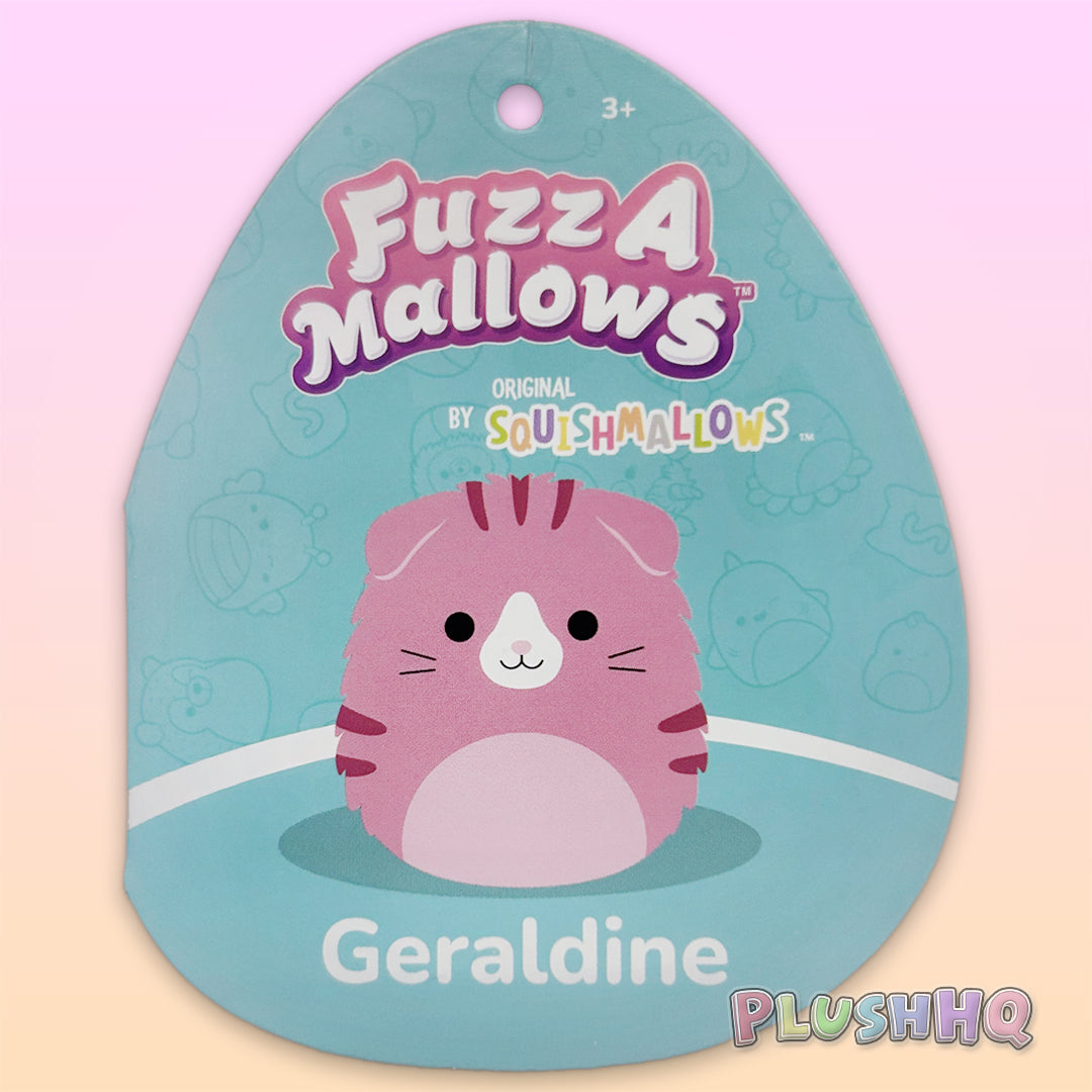 Squishmallows 5-Inch Fuzz-A-Mallows Geraldine the Scottish Fold Cat