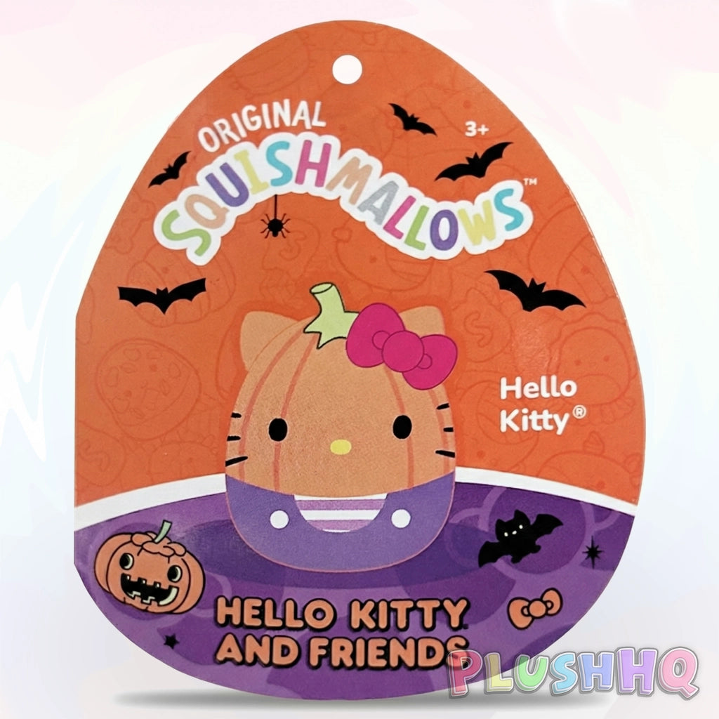 Squishmallows 7-Inch Sanrio Hello Kitty Pumpkin