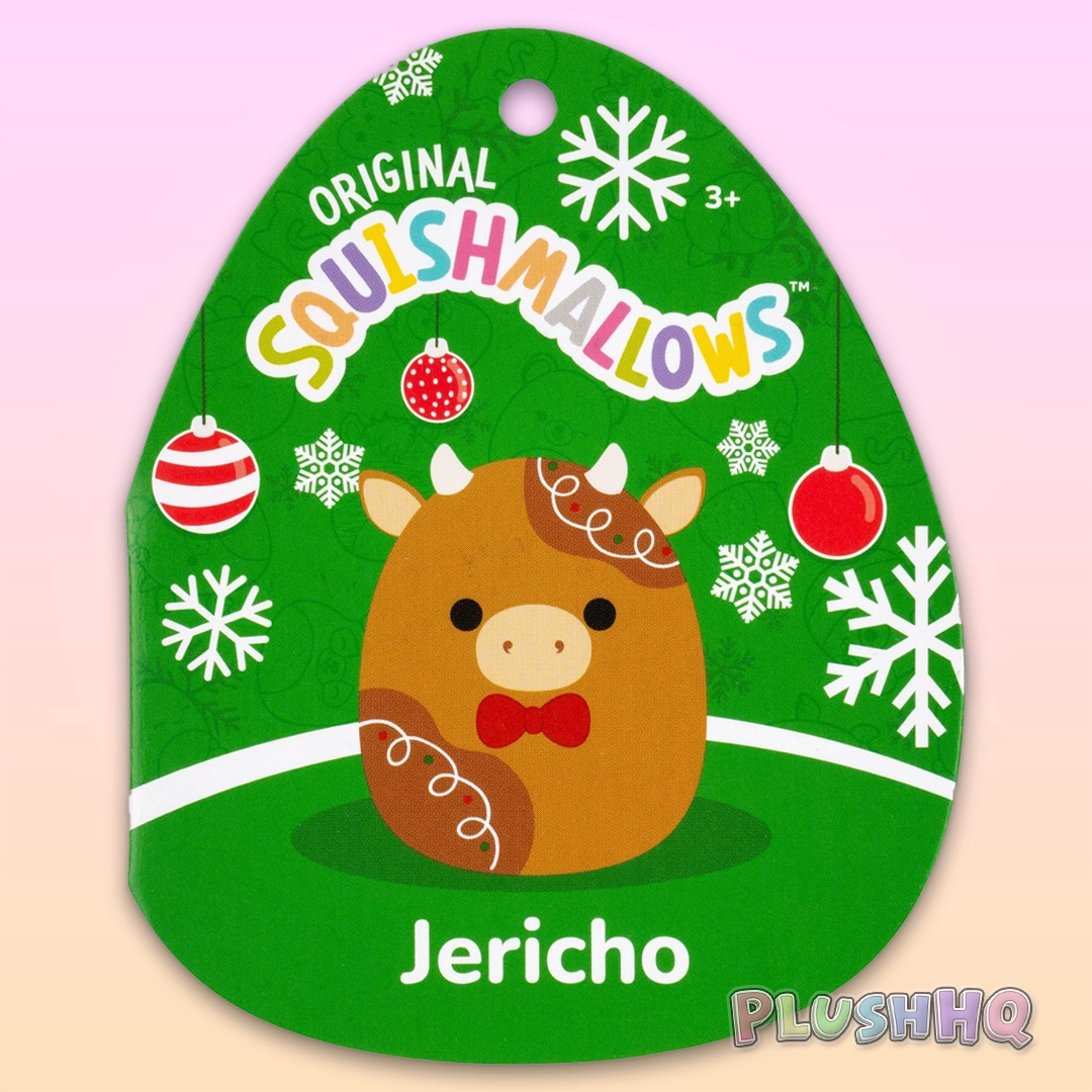 Squishmallows 11-Inch Jericho the Gingerbread Cow