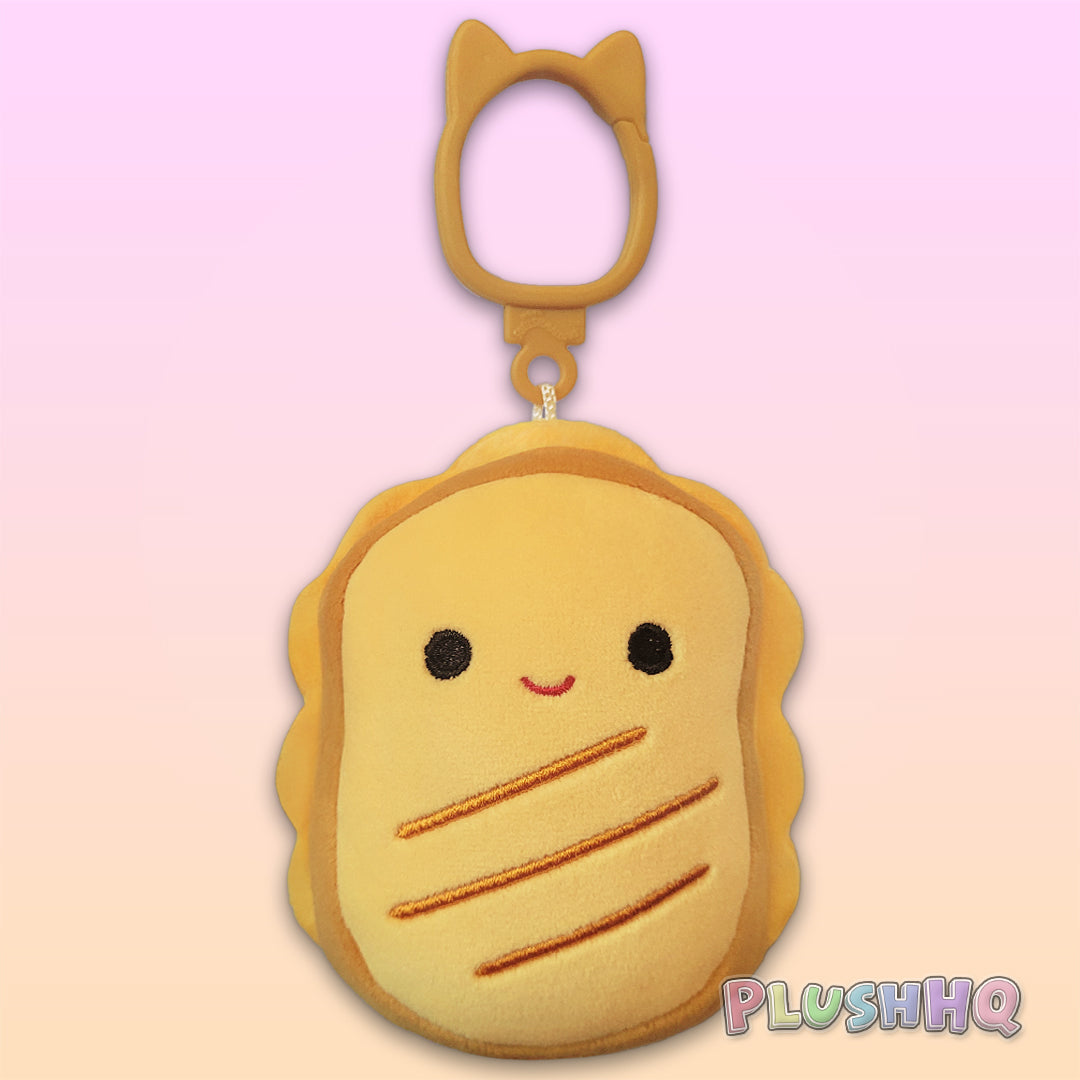 Squishmallows 3.5-Inch Clip Lil Gouda the Grilled Cheese