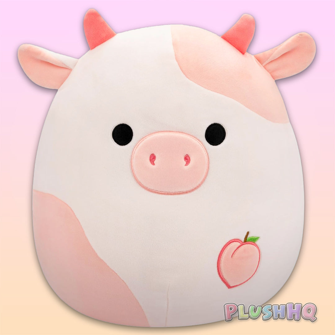 Squishmallows 8-Inch Lilaz the Peach Cow