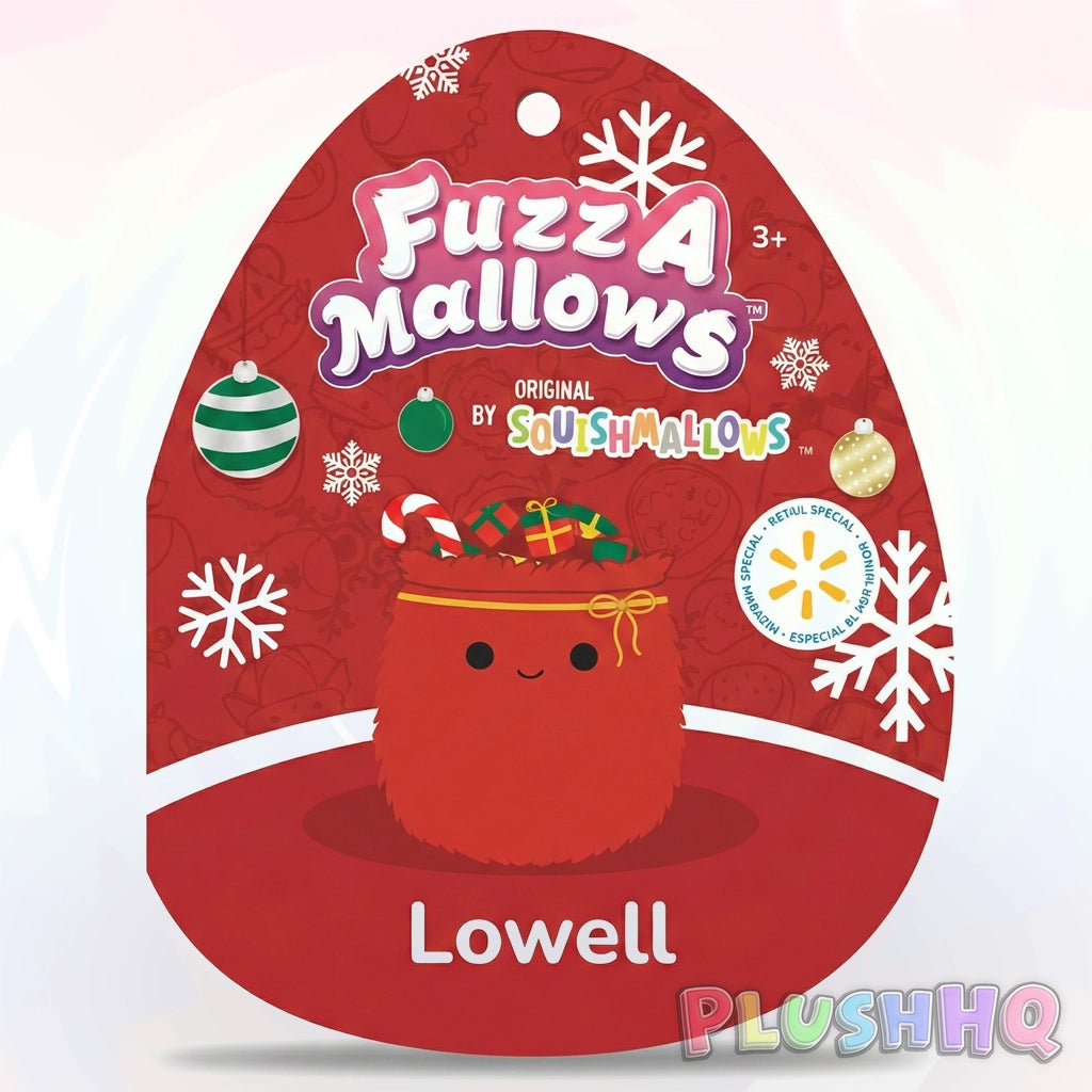 Squishmallows 12-Inch Fuzzamallows Lowell the Gift Sack