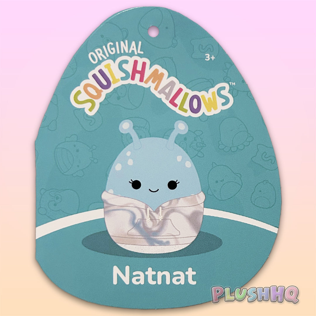 Squishmallows 8-Inch Natnat the Alien Tie-Dye Hoodie