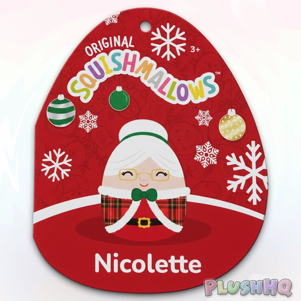 Squishmallows 5-Inch Nicolette the Mrs. Claus