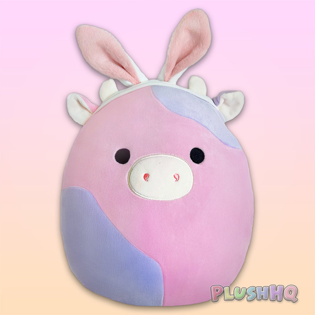 Squishmallows 11-Inch Bunny Ears Patty the Cow