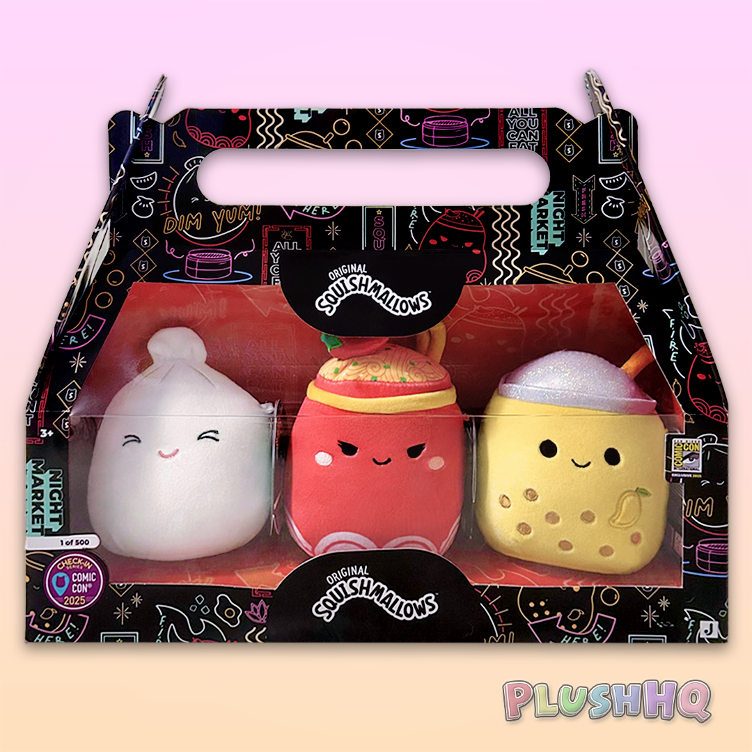 Squishmallows 2025 SDCC-Exclusive 3-Piece Box Set (Asian Food)