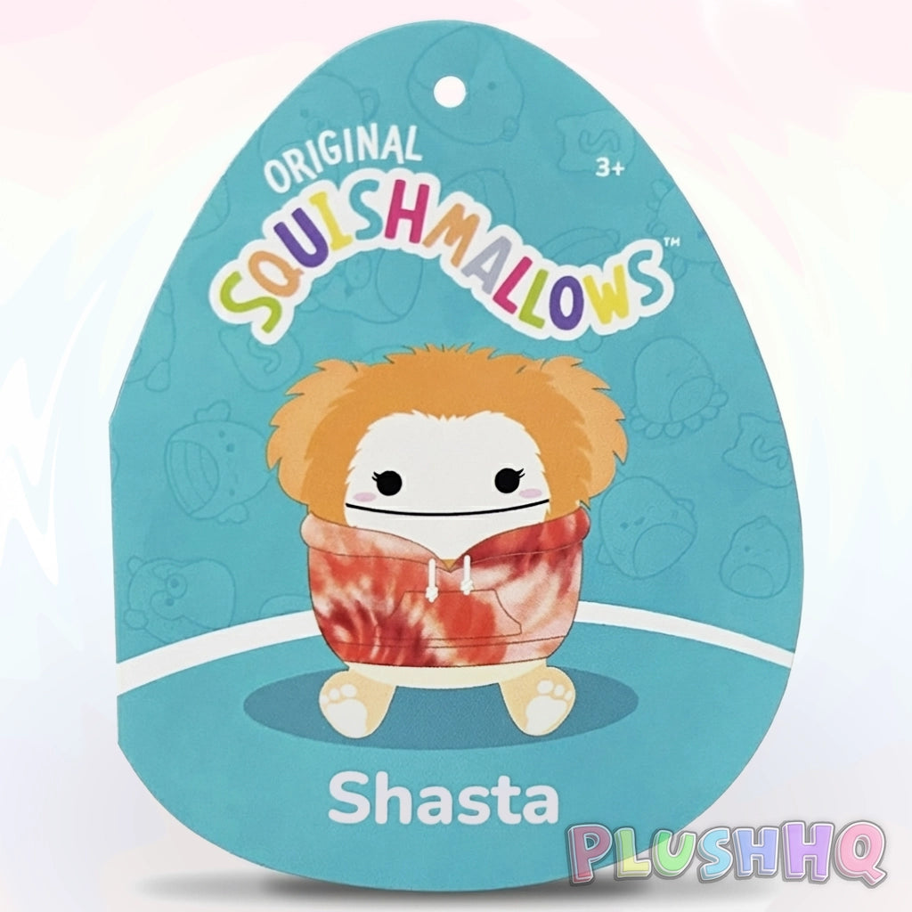 Squishmallows 8-Inch Shasta the Bigfoot Tie-Dye Hoodie