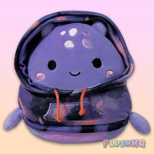 Squishmallows 8-Inch Shon the Loch Ness Monster Tie-Dye Hoodie