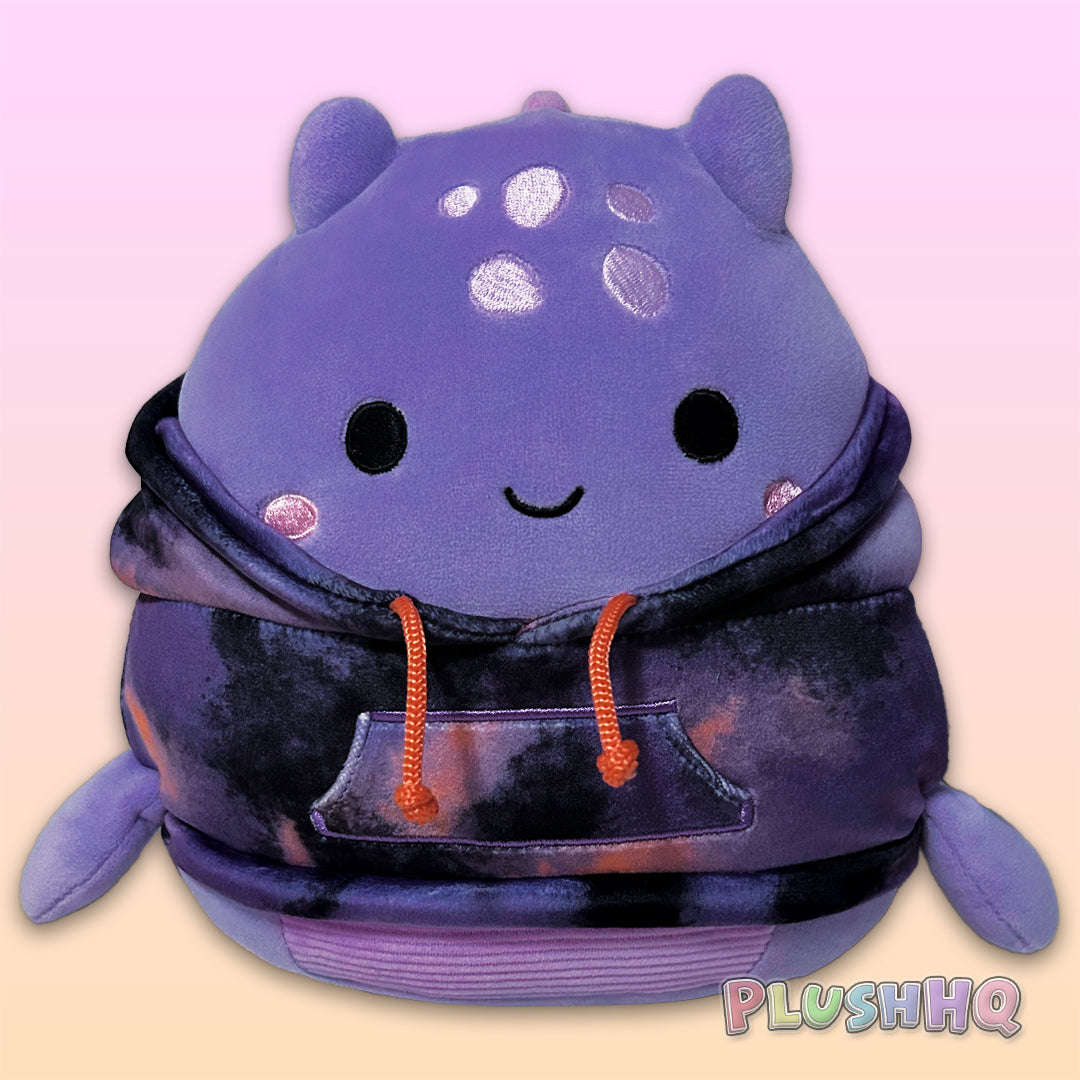 Squishmallows 8-Inch Shon the Loch Ness Monster Tie-Dye Hoodie