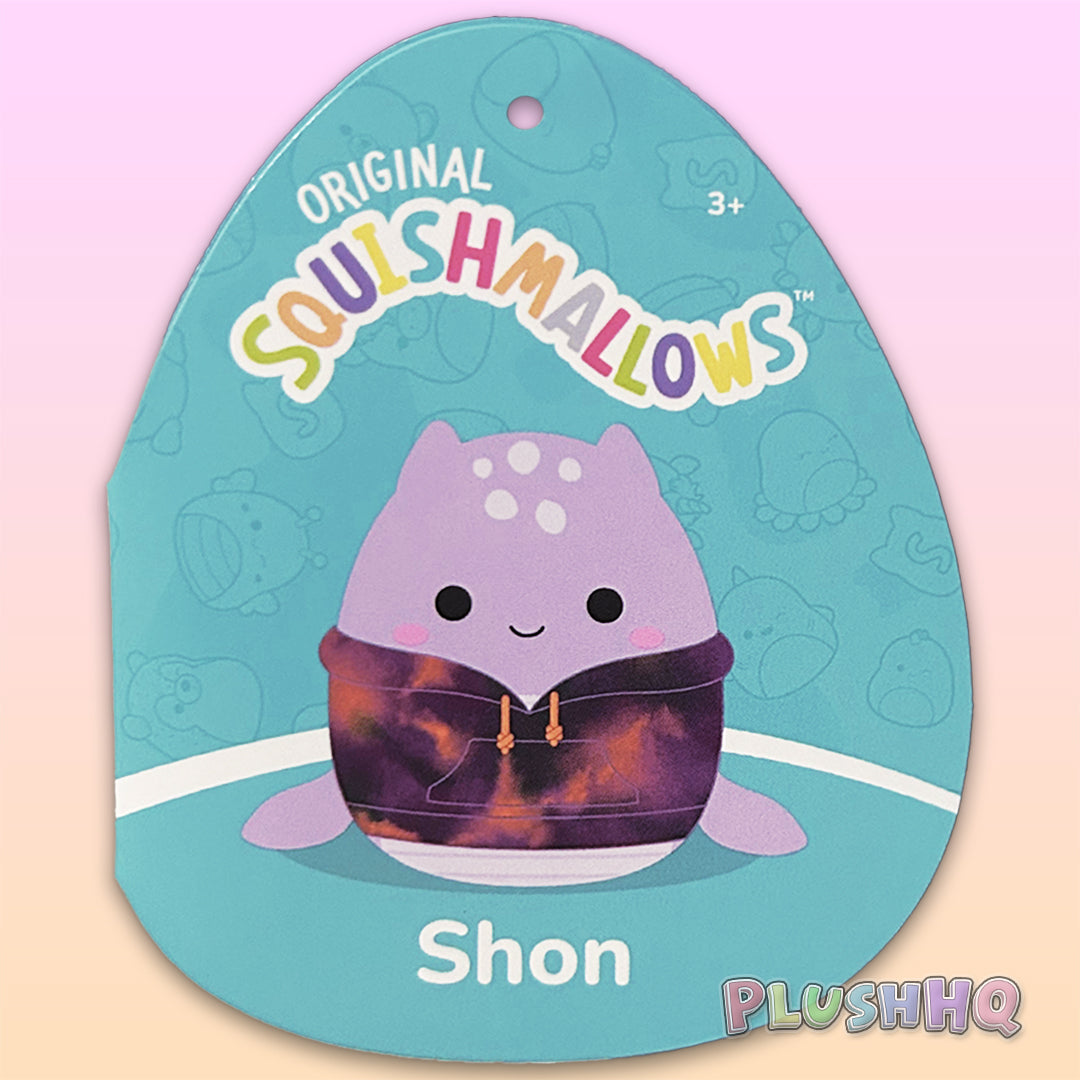 Squishmallows 8-Inch Shon the Loch Ness Monster Tie-Dye Hoodie