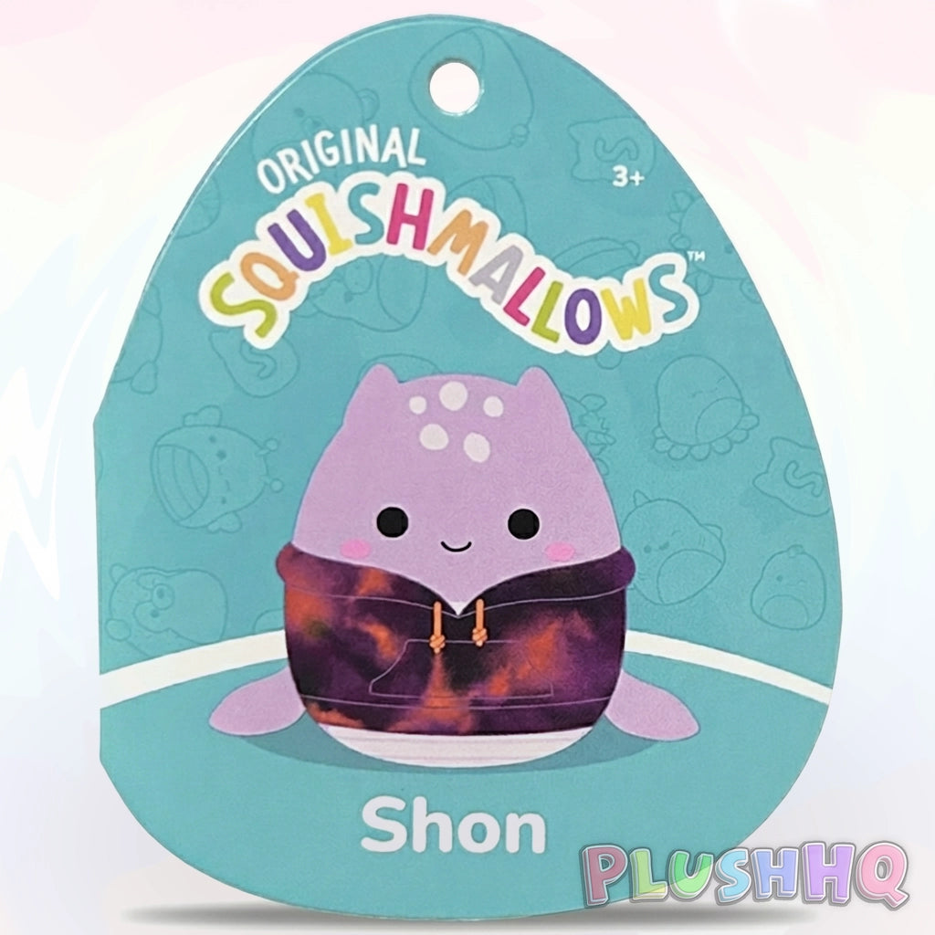 Squishmallows 8-Inch Shon the Loch Ness Monster Tie-Dye Hoodie