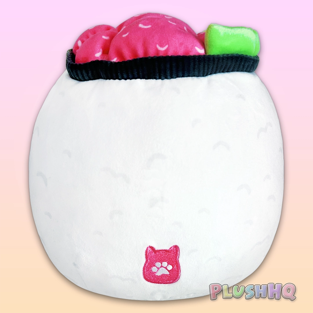 Squishmallows 6.5-Inch Shun the Sushi Dog Toy with Squeaker