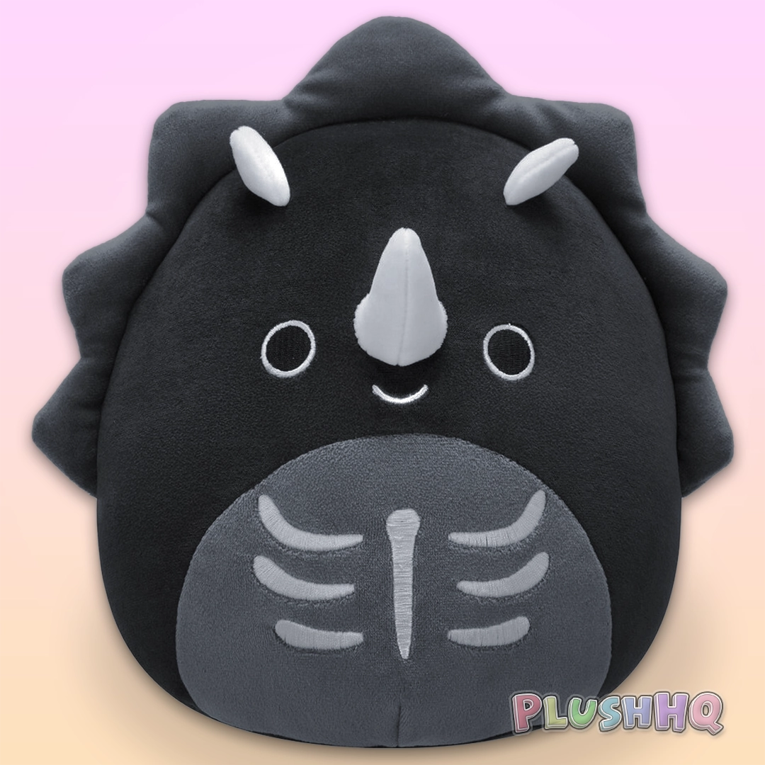 Squishmallows 8-Inch Diesel the Skeleton Triceratops