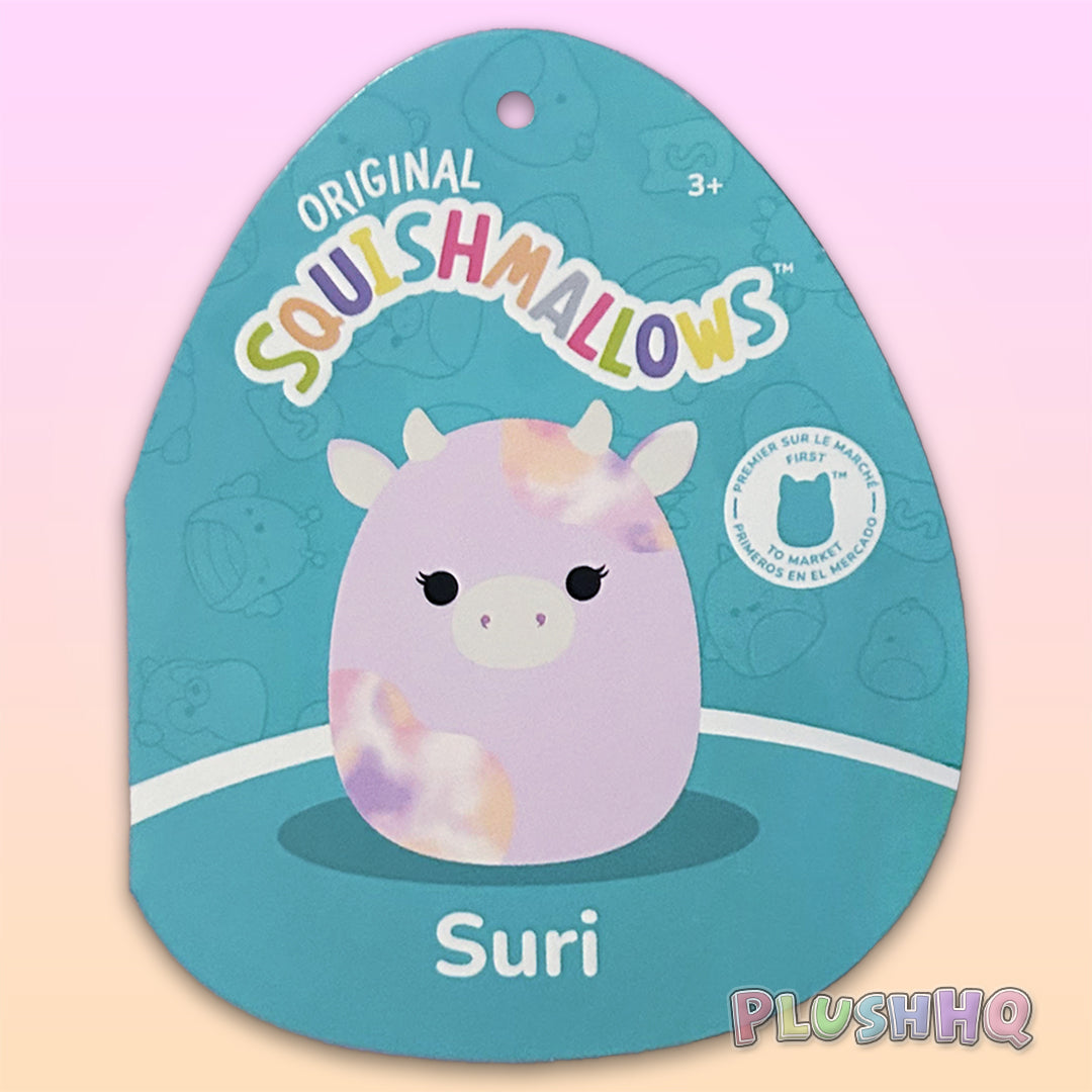 Squishmallows 5", 8" Benito la vache aux bleuets