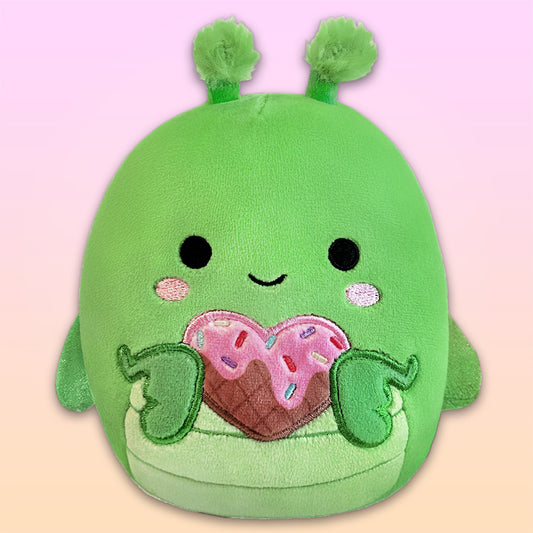 Squishmallows 5-Inch Trenton the Praying Mantis Heart Cookie