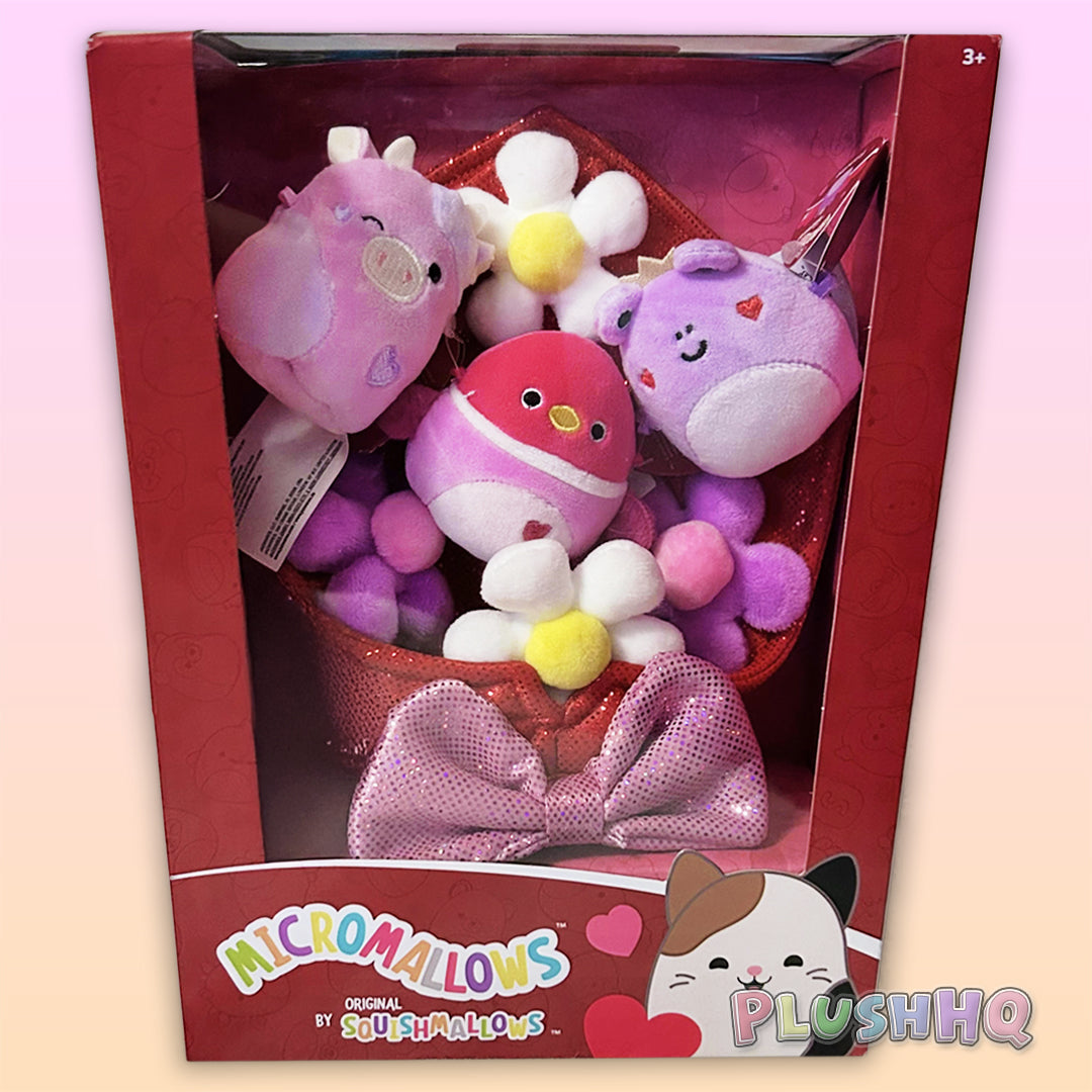 Squishmallows Micromallows Valentine's Day Bouquet (3-Pack)