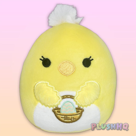 Squishmallows 5-Inch Aimee the Chick with Easter Basket