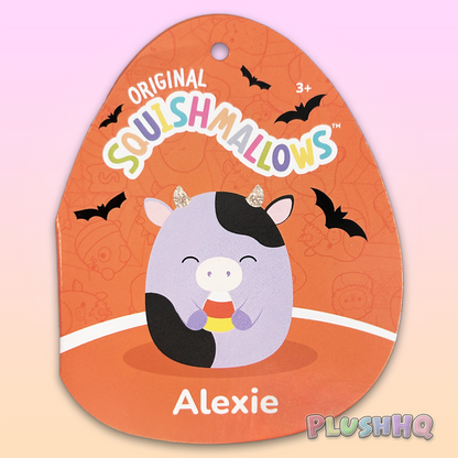 Squishmallows 5-Inch Alexie the Cow with Candy Corn