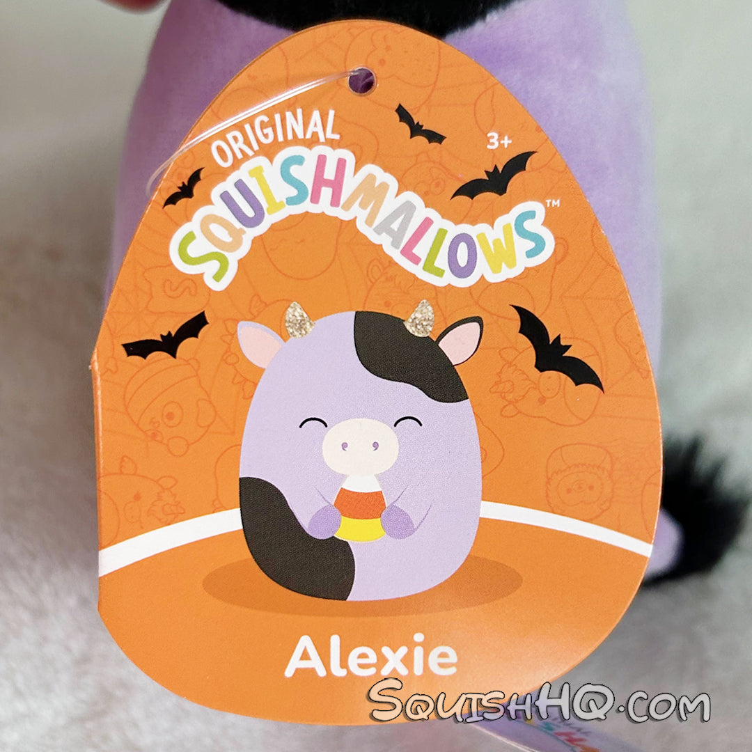 Squishmallows 5-Inch Alexie the Cow with Candy Corn