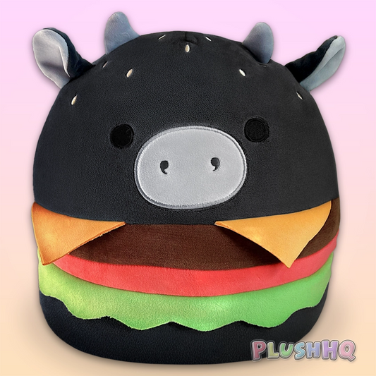 Squishmallows 12-Inch Angus the Cow Burger