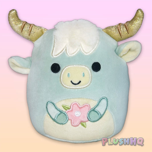 Squishmallows 5-Inch Armie the Highland Cow with Flower