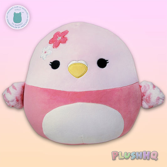 Squishmallows 12-Inch Beena the Sakura Parakeet