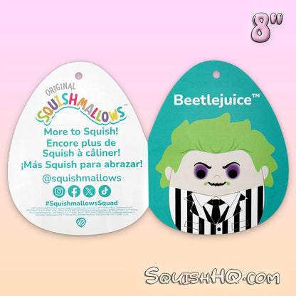 Squishmallows 8-Inch Beetlejuice Beetlejuice