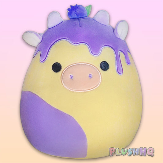 Squishmallows 8-Inch Benito the Blueberry Cow