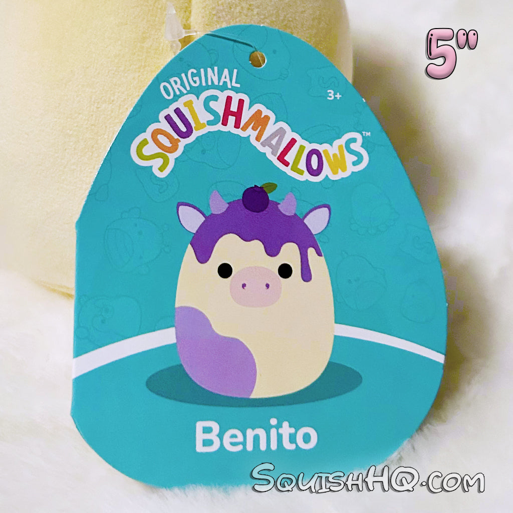 Squishmallows 5" Benito the Blueberry Cow