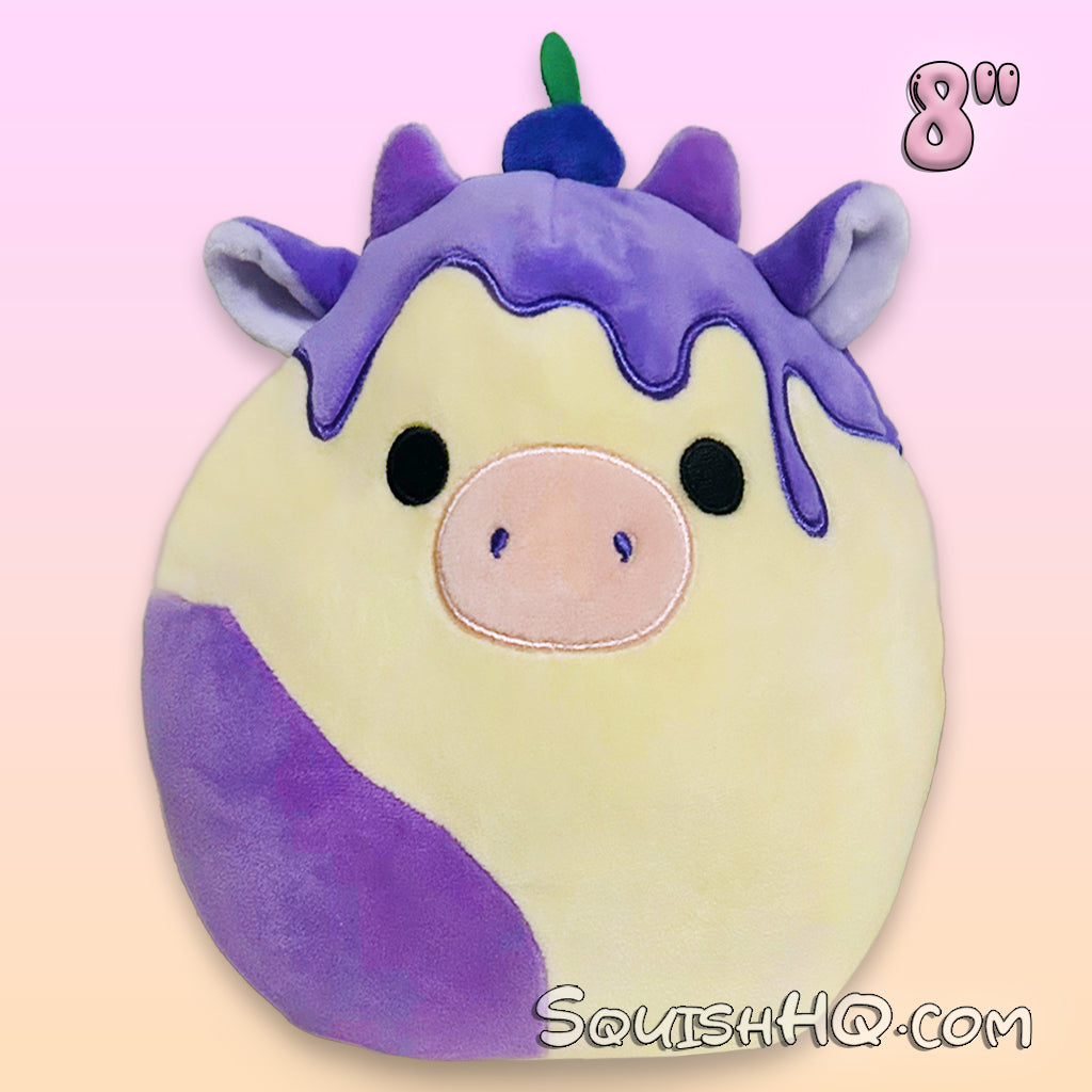 Squishmallows 8" Benito the Blueberry Cow