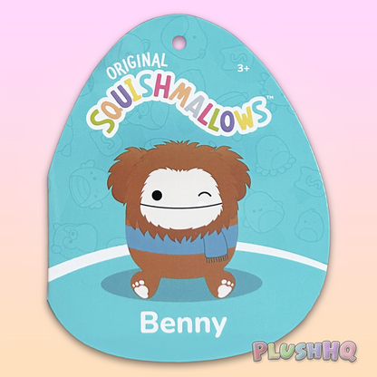 Squishmallows 5-Inch Benny the Bigfoot with Scarf