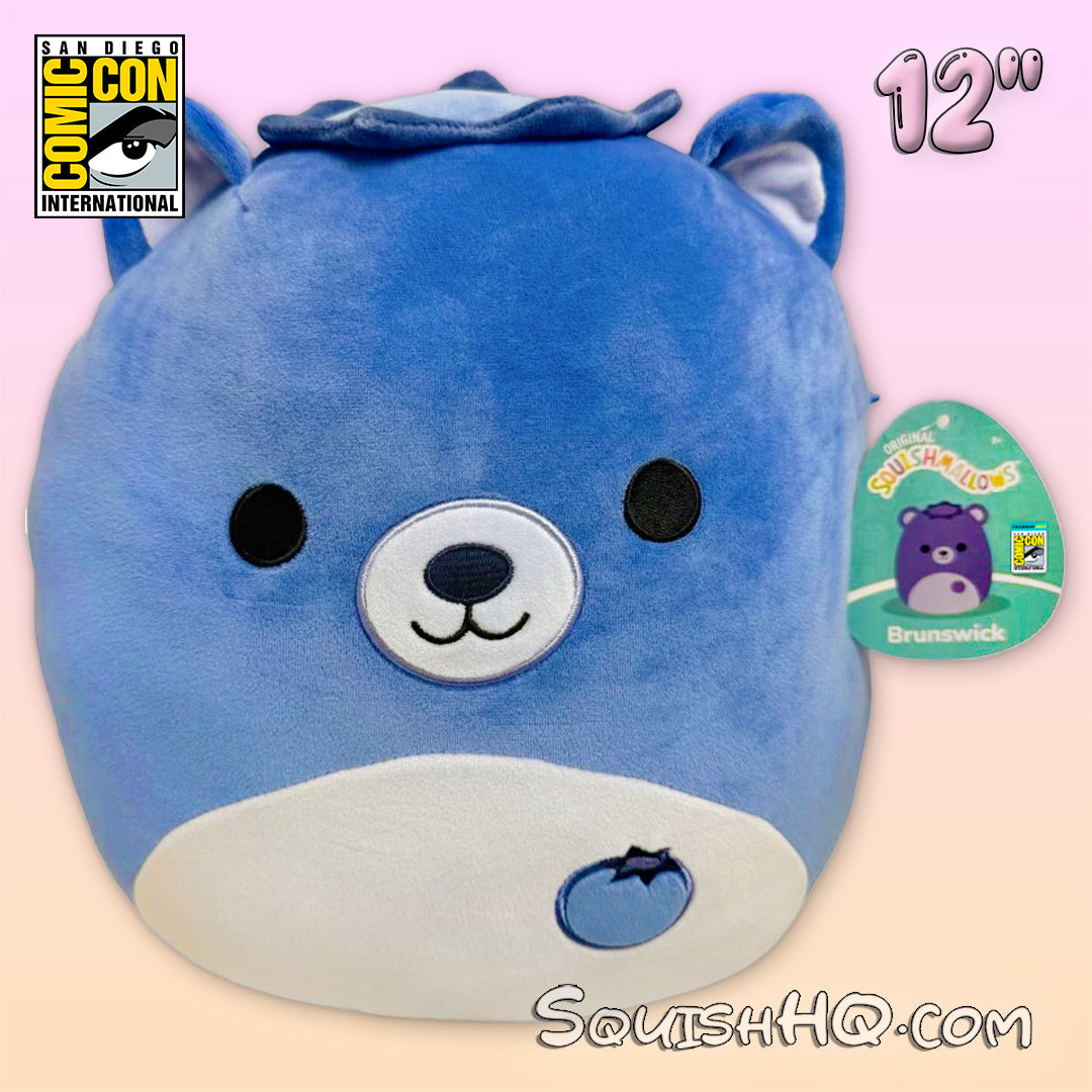 Squishmallows 12-Inch Brunswick the Blueberry Bear SDCC Exclusive