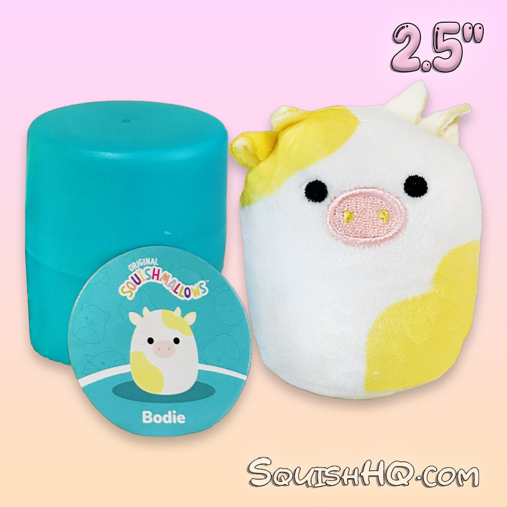 Squishmallows 2.5" Mystery Capsule Bodie the Yellow Cow