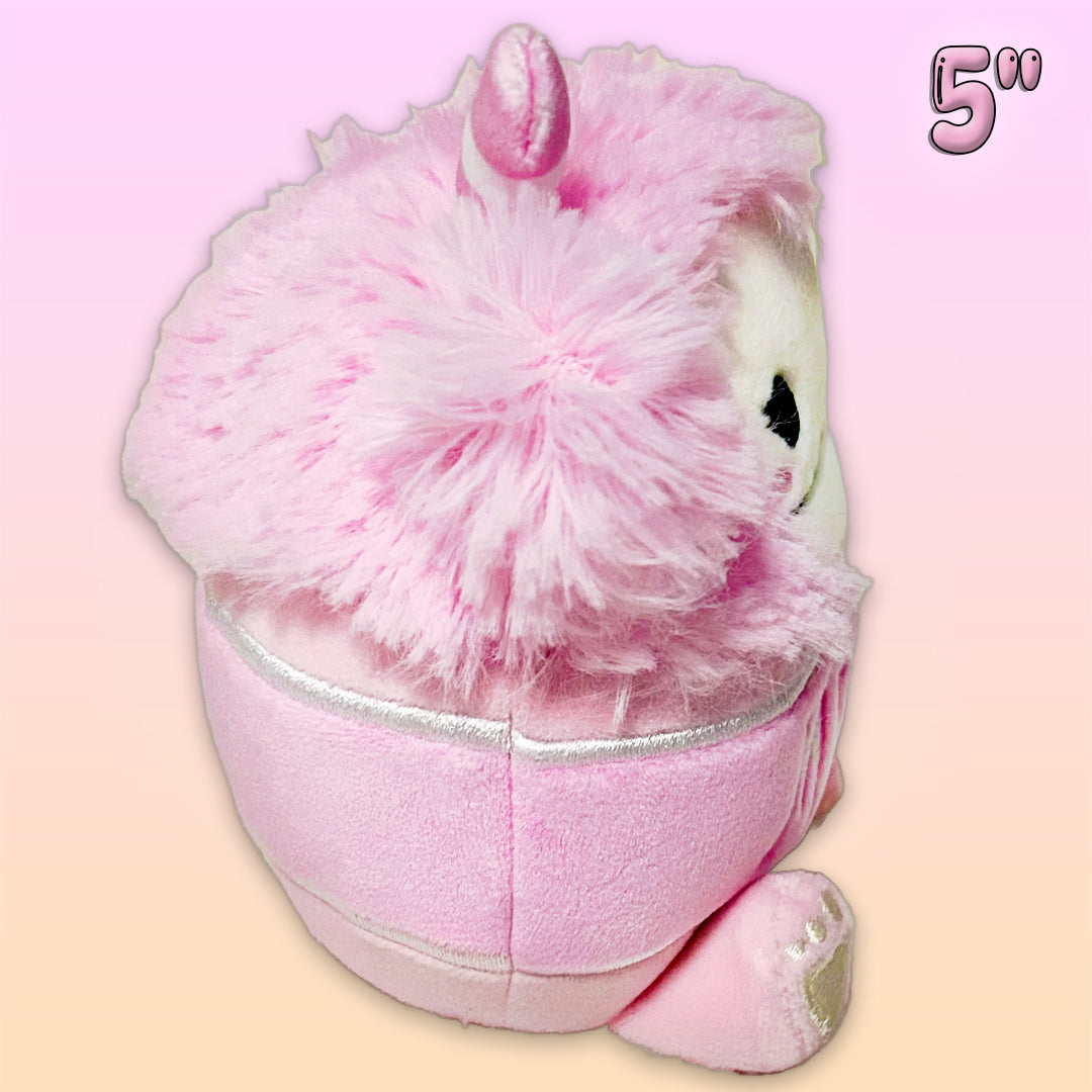 Squishmallows 5-Inch Brina the Bigfoot Strawberry Milk