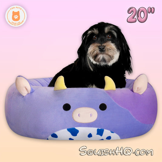 Squishmallows 20-Inch Pet Bed Bubba the Cow