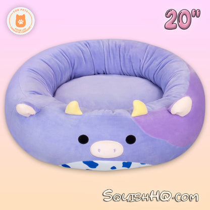 Squishmallows 20-Inch Pet Bed Bubba the Cow