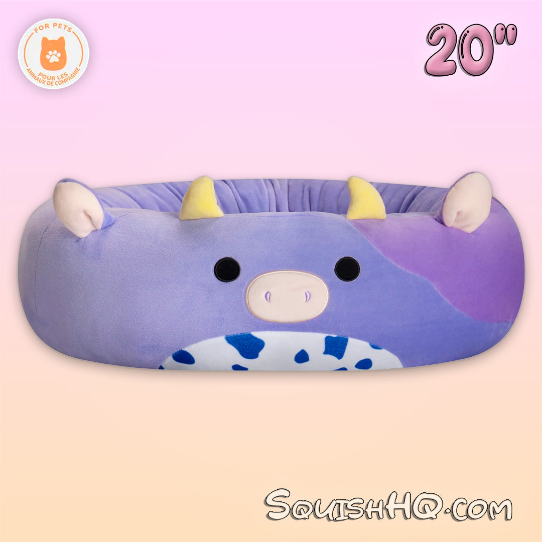 Squishmallows 20-Inch Pet Bed Bubba the Cow