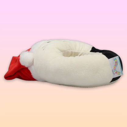 Squishmallows Cam the Cat with Santa Hat Slippers Women's Size 9-10