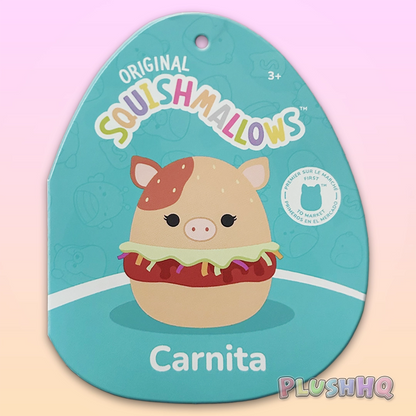 Squishmallows 12-Inch Carnita the Pulled Pork Sandwich